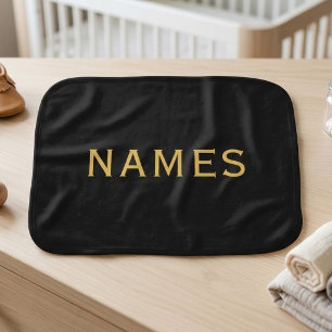 Personalized With Last Name or Nickname on Them Baby Burp Cloth