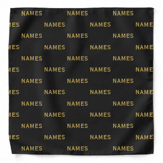 Personalized With Last Name or Nickname on Them Bandana