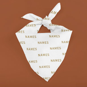 Personalized With Last Name or Nickname on Them Bandana