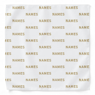 Personalized With Last Name or Nickname on Them Bandana