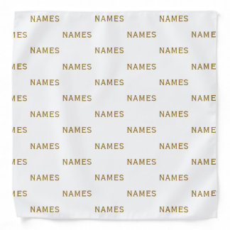 Personalized With Last Name or Nickname on Them Bandana