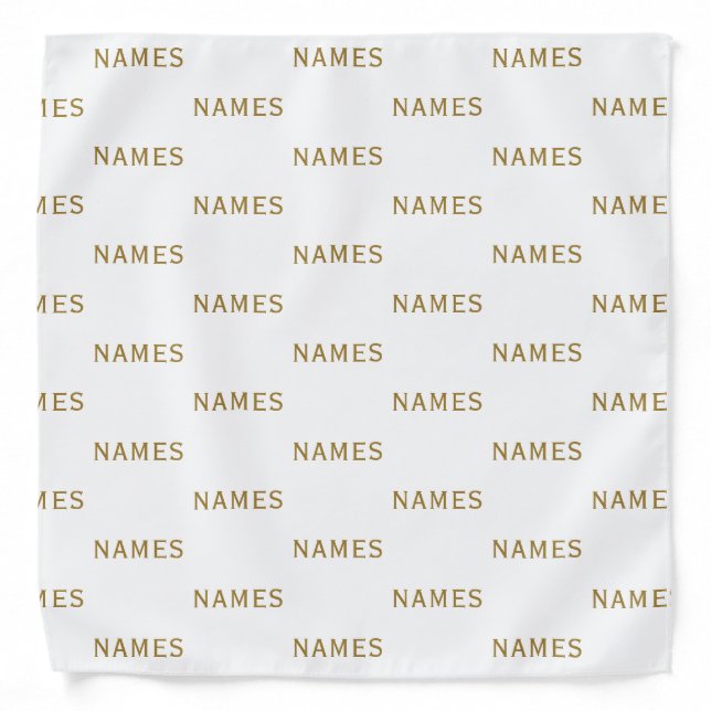 Personalized With Last Name or Nickname on Them Bandana (Front)