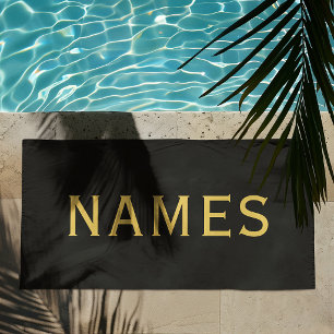 Personalized With Last Name or Nickname on Them Beach Towel