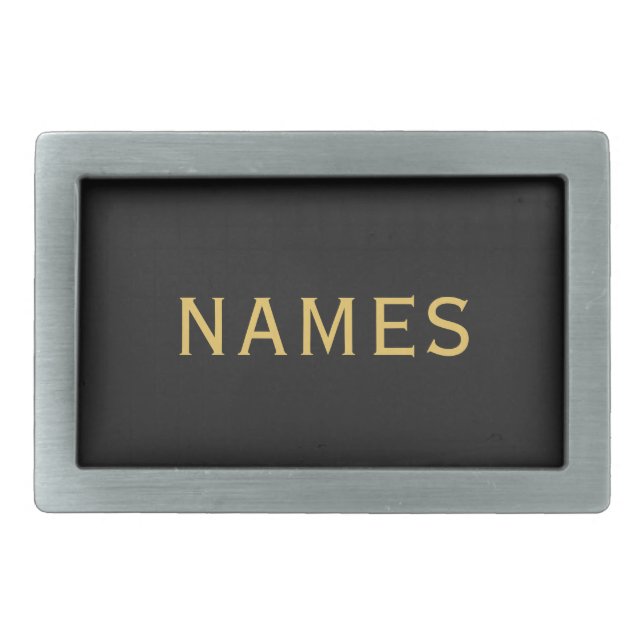 Personalized With Last Name or Nickname on Them Belt Buckle (Front)