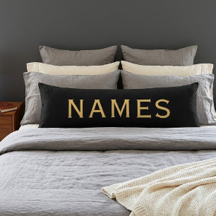 Personalized With Last Name or Nickname on Them Body Pillow