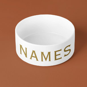 Personalized With Last Name or Nickname on Them Bowl