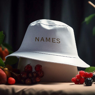 Personalized With Last Name or Nickname on Them Bucket Hat