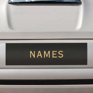Personalized With Last Name or Nickname on Them Bumper Sticker