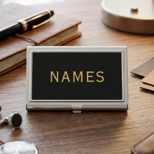 Personalized With Last Name or Nickname on Them Business Card Case