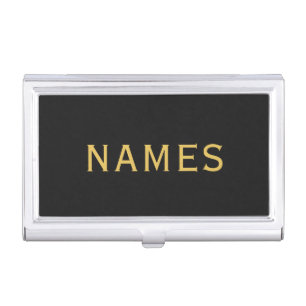 Personalized With Last Name or Nickname on Them Business Card Case