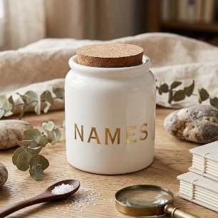 Personalized With Last Name or Nickname on Them Candy Jar