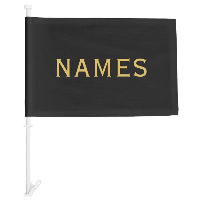 Personalized With Last Name or Nickname on Them Car Flag (Front)