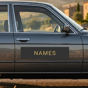 Personalized With Last Name or Nickname on Them Car Magnet
