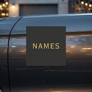 Personalized With Last Name or Nickname on Them Car Magnet