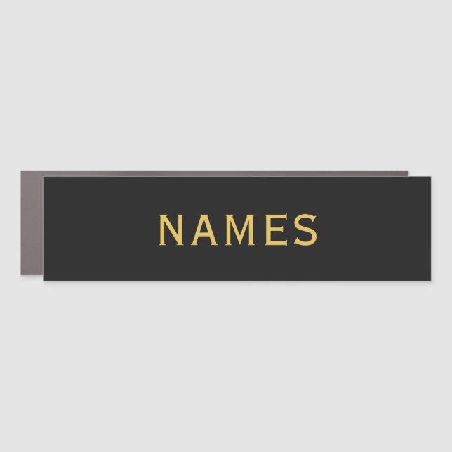 Personalized With Last Name or Nickname on Them Car Magnet (Front)