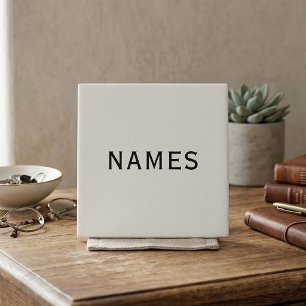 Personalized With Last Name or Nickname on Them Ceramic Tile