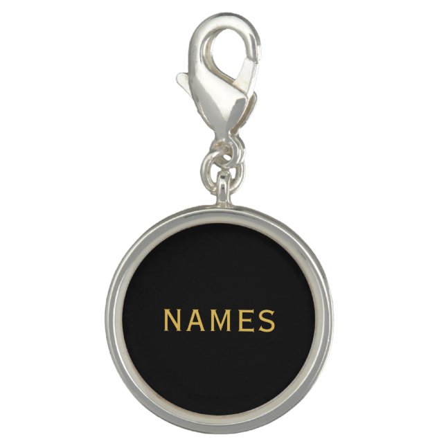 Personalized With Last Name or Nickname on Them Charm (Front)