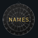 Personalized With Last Name or Nickname on Them Dart Board<br><div class="desc">Make it truly yours! 🖤 Personalize this beautiful design with your last name or nickname in a stylish, flowing handwritten font that feels warm and heartfelt. 💌 Every time you see it, it’s a reminder of your story, your memories, and your unique style. 🌟 Perfect for gifts, keepsakes, or treating...</div>