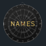 Personalized With Last Name or Nickname on Them Dart Board<br><div class="desc">Make it truly yours! 🖤 Personalize this beautiful design with your last name or nickname in a stylish, flowing handwritten font that feels warm and heartfelt. 💌 Every time you see it, it’s a reminder of your story, your memories, and your unique style. 🌟 Perfect for gifts, keepsakes, or treating...</div>