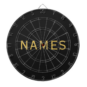 Personalized With Last Name or Nickname on Them Dart Board
