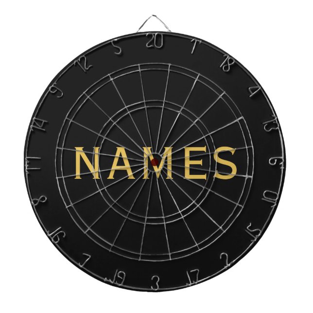 Personalized With Last Name or Nickname on Them Dart Board (Front)