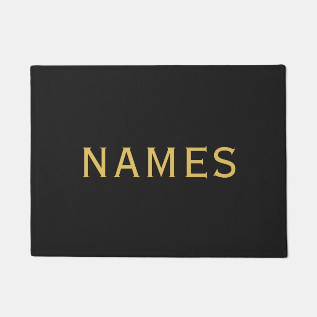 Personalized With Last Name or Nickname on Them Doormat (Front)