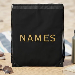 Personalized With Last Name or Nickname on Them Drawstring Bag