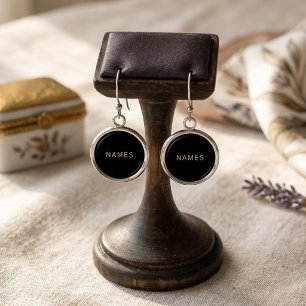 Personalized With Last Name or Nickname on Them Earrings