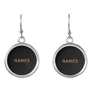 Personalized With Last Name or Nickname on Them Earrings