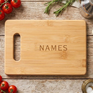 Personalized With Last Name or Nickname on Them Engraved Cutting Board