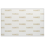 Personalized With Last Name or Nickname on Them Fabric