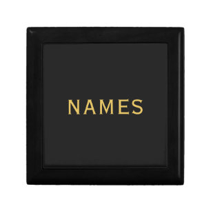 Personalized With Last Name or Nickname on Them Gift Box