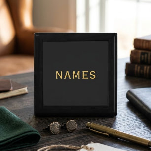 Personalized With Last Name or Nickname on Them Gift Box