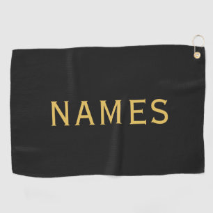 Personalized With Last Name or Nickname on Them Golf Towel