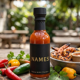Personalized With Last Name or Nickname on Them Hot Sauces