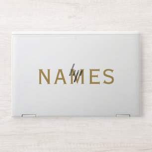 Personalized With Last Name or Nickname on Them HP Laptop Skin