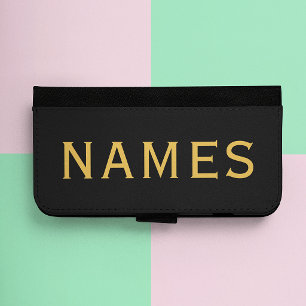 Personalized With Last Name or Nickname on Them iPhone 8/7 Wallet Case