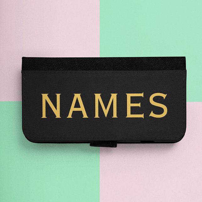 Personalized With Last Name or Nickname on Them iPhone Wallet Case (Creator Uploaded)