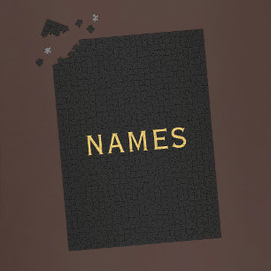 Personalized With Last Name or Nickname on Them Jigsaw Puzzle