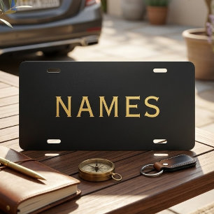 Personalized With Last Name or Nickname on Them License Plate