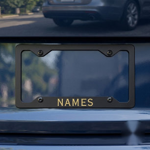 Personalized With Last Name or Nickname on Them License Plate Frame
