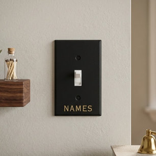 Personalized With Last Name or Nickname on Them Light Switch Cover