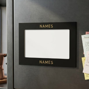 Personalized With Last Name or Nickname on Them Magnetic Frame