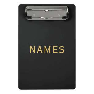 Personalized With Last Name or Nickname on Them Mini Clipboard