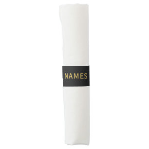 Personalized With Last Name or Nickname on Them Napkin Bands