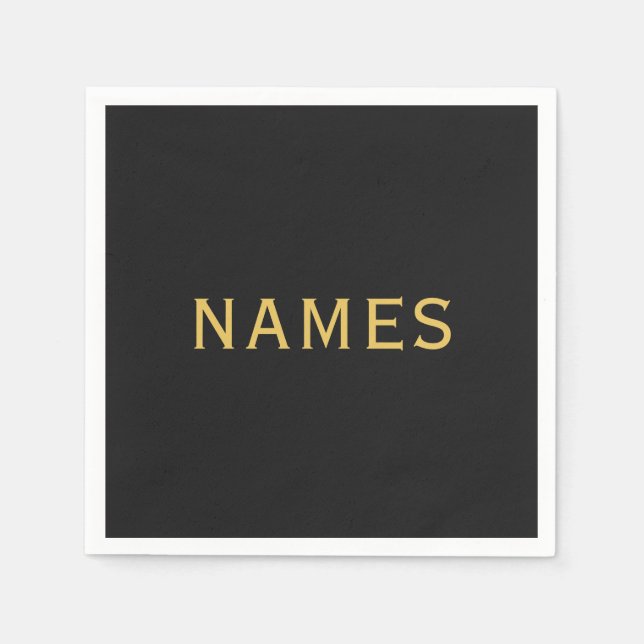 Personalized With Last Name or Nickname on Them Napkins (Front)