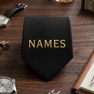Personalized With Last Name or Nickname on Them Neck Tie