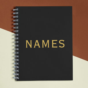 Personalized With Last Name or Nickname on Them Notebook