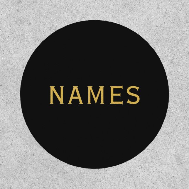 Personalized With Last Name or Nickname on Them Patch (Front)