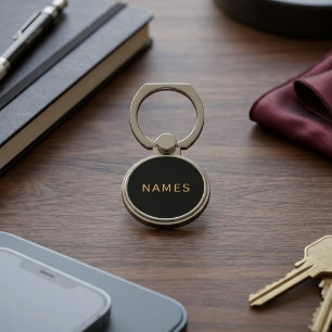 Personalized With Last Name or Nickname on Them Phone Ring Stand